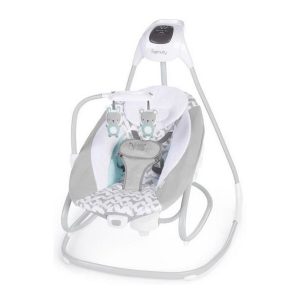 Cadeira de baloiço Ingenuity 2-in-1 Swing Lounger - Raylan Cinzento Branco