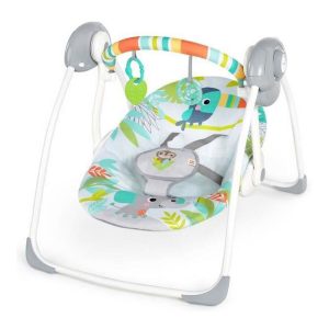 Cadeira de baloiço Ingenuity Compact portable swing Multicolor animais