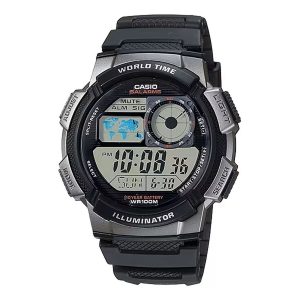 Relógio masculino Casio WORLD TIME ILLUMINATOR Preto (Ø 43 mm)