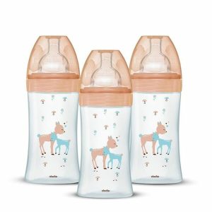 Conjunto de biberões Dodie 3 uds