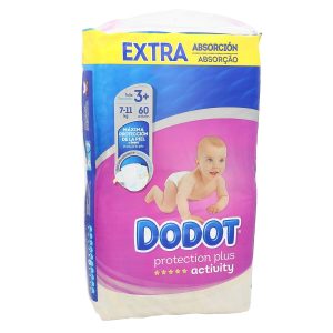 Conjunto de higiene Dodot DODOT ACTIVITY EXTRA (60 Unidades)