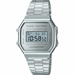Relógio masculino Casio A168WEM-7EF Cinzento Prateado