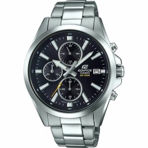 Relógio masculino Casio EDIFICE Preto Prateado