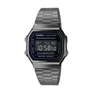 Relógio masculino Casio A168WEGG-1BEF Preto Prateado (Ø 36 mm) (Ø 38 mm)
