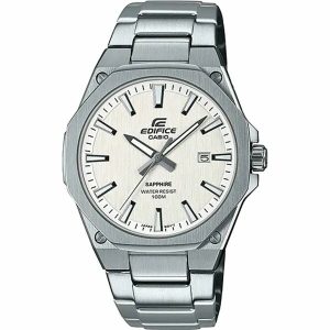 Relógio masculino Casio EFR-S108D-7AVUEF Branco Prateado