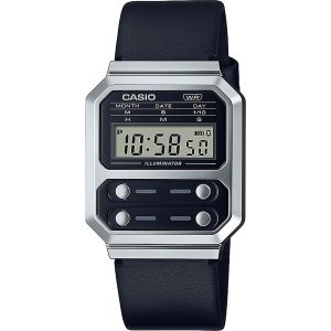 Relógio unissexo Casio F100 TRIBUTE - STEEL / BLACK ***SPECIAL PRICE*** Preto (Ø 40 mm)