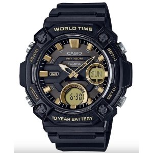 Relógio masculino Casio OVERSIZE 10 YEAR BATTERY Preto (Ø 52 mm)