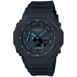 Relógio masculino Casio G-Shock GA-2100-1A2ER Digital Analógico Preto