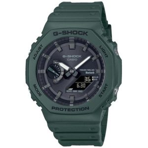 Relógio masculino Casio NEW OAK  - BLUETOOTH + TOUGH SOLAR Preto (Ø 44,5 mm) (Ø 45,5 mm)