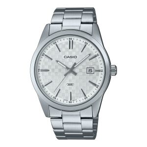 Relógio masculino Casio DATE CARBON LOOK DIAL -SILVER (Ø 41 mm)