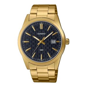 Relógio masculino Casio DATE CARBON LOOK DIAL - GOLD SERIE - BLACK (Ø 41 mm)