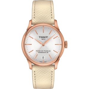 Relógio feminino Tissot CHEMIN DES TOURELLES POWERMATIC 80 Dourado (Ø 35 mm)