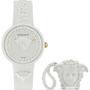 Relógio feminino Versace MEDUSA POP 3H + VERSACE WHITE SILICON PURSE (Ø 39 mm)