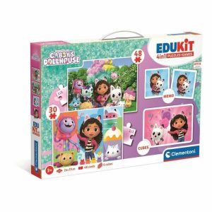 Brinquedo Interativo para Bebés Clementoni Edukit 4 en 1 Gabby y la casa mágica