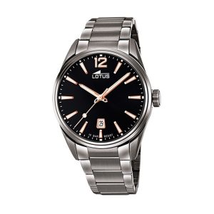 Relógio masculino Lotus 18684/2 Preto Prateado