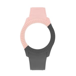 Correia para Relógio Watx & Colors COWA3015 Cinzento Cor de Rosa
