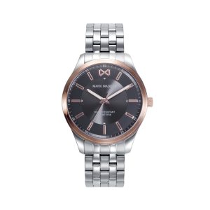 Relógio masculino Mark Maddox HM0142-17 Preto Prateado