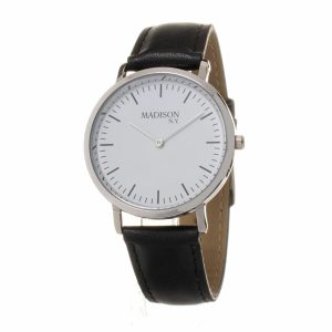 Relógio unissexo Madison L490B-PN Branco Preto (Ø 40 mm)