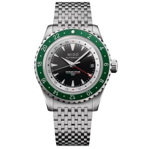 Relógio masculino Mido OCEAN STAR GMT LIMITED EDITION Prateado
